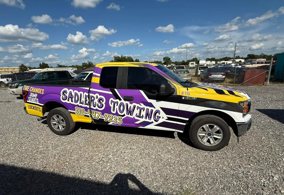 Sadler's Towing Ford F-150 roadside service truck